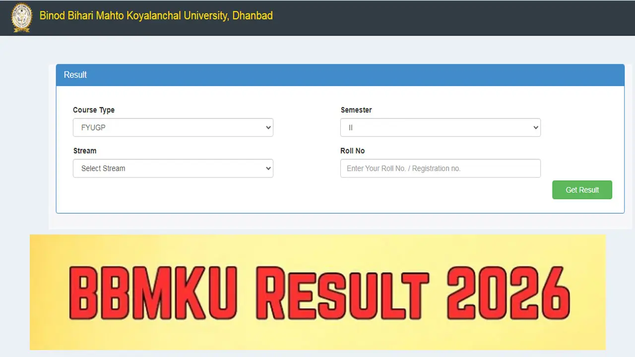 BBMKU FYUGP Semester 2 Result 2026 Link (OUT) for 2024-28 & 2023-27 &ndash; Check at bbmkuniv.in