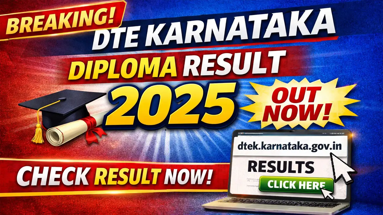 DTE Karnataka Diploma Result 2025 Out at dtek.karnataka.gov.in Direct Link to Download Diploma Result PDF