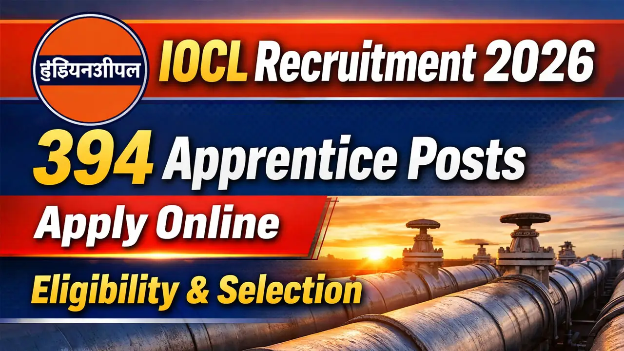 IOCL Recruitment 2026 Apply Online: 394 Apprentice Posts, Eligibility, Selection Process