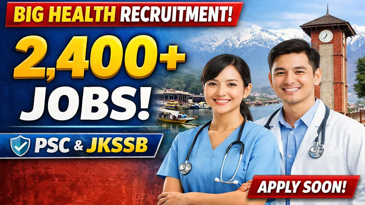 JK Health Department Refers 2,400+ Vacancies to PSC, JKSSB for Recruitment