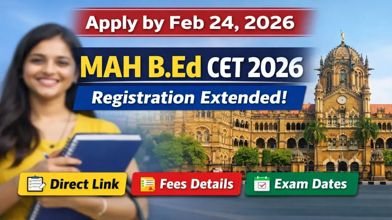 MAH B.Ed CET Application Form 2026