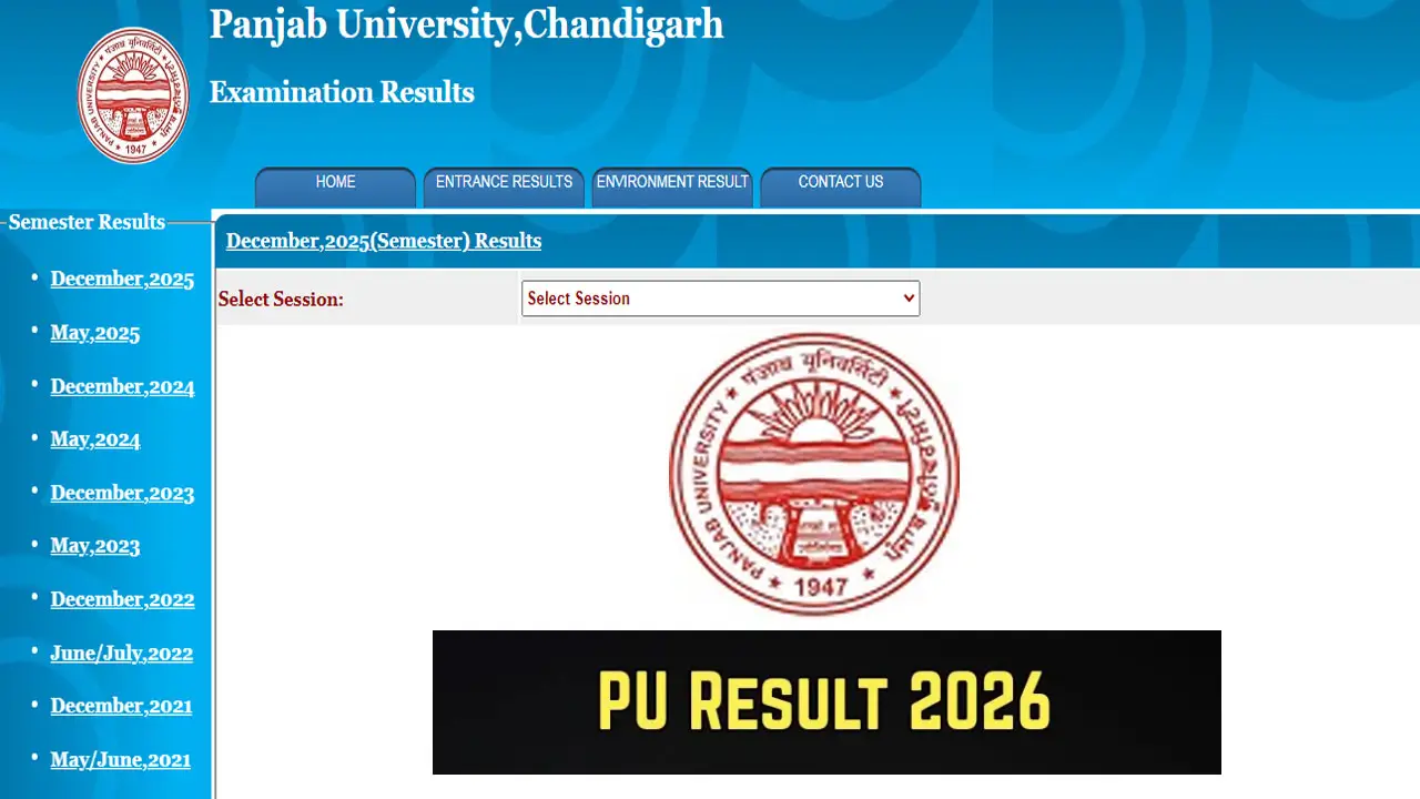 Panjab University Result 2026 Link (OUT) at results.puchd.ac.in &ndash; Check PU UG/PG Semester Results Online