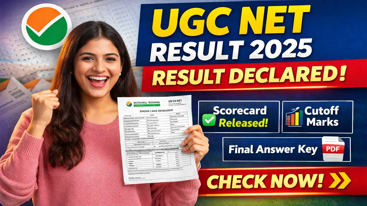 UGC NET December 2025 Results OUT - Download Scorecard, Cutoff  Final Answer Key at ugcnet.nta.nic.in
